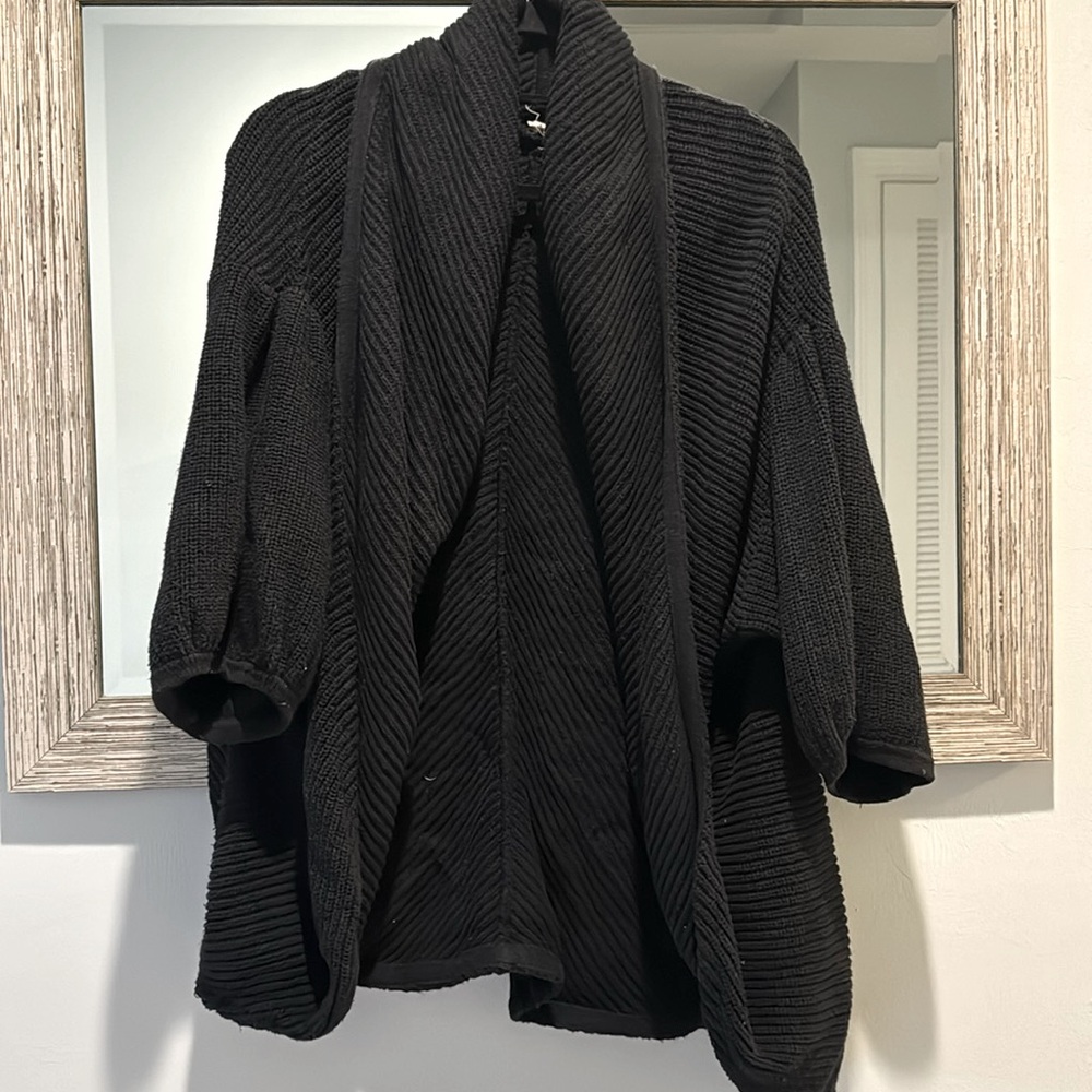 Anthropologie Moth Black Cardigan size Large